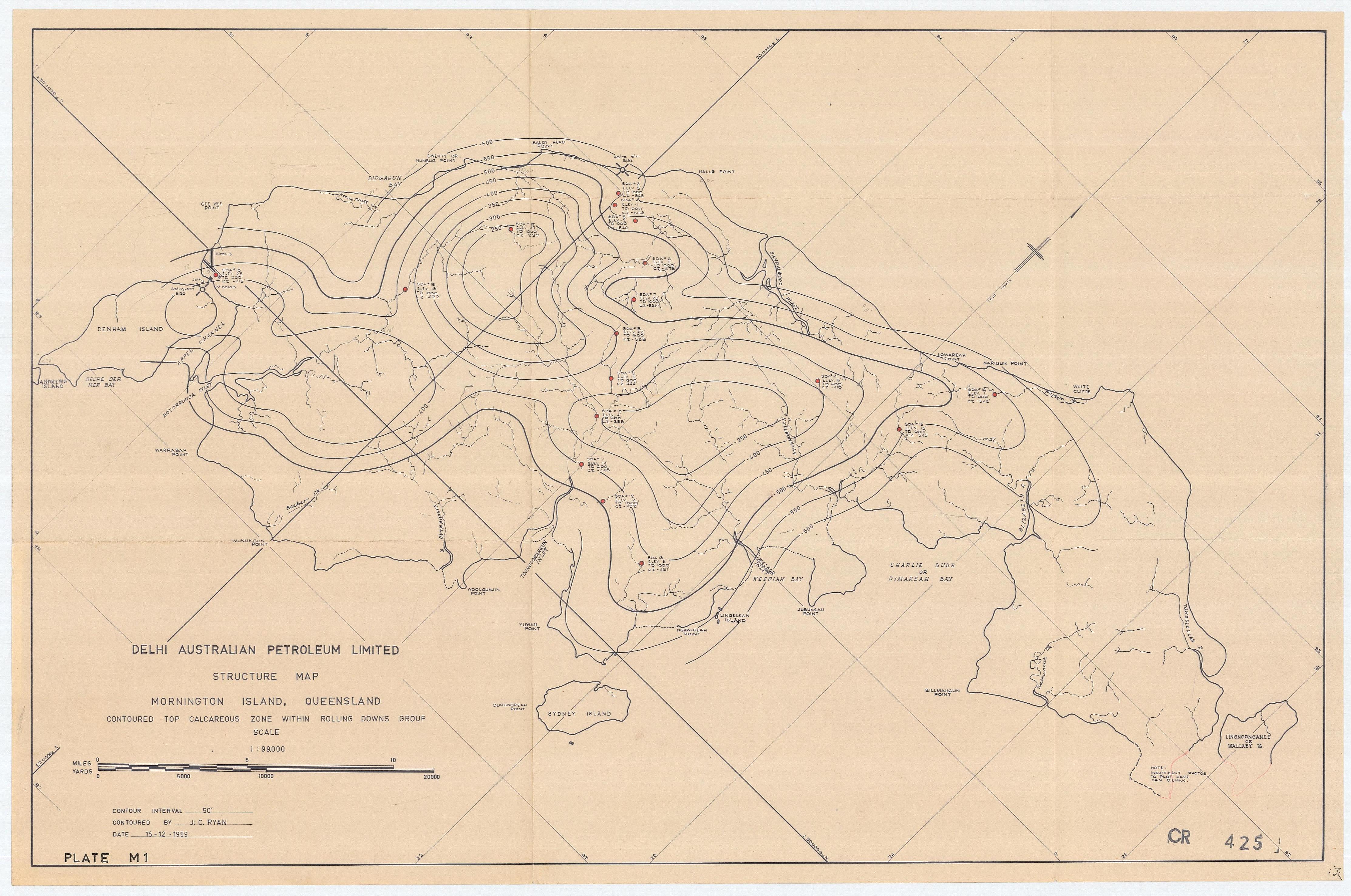 ATP 58, TOPOGRAPHIC AND GEOLOGIC PLANS MORNINGTON ISLAND 31/3/1960 ...